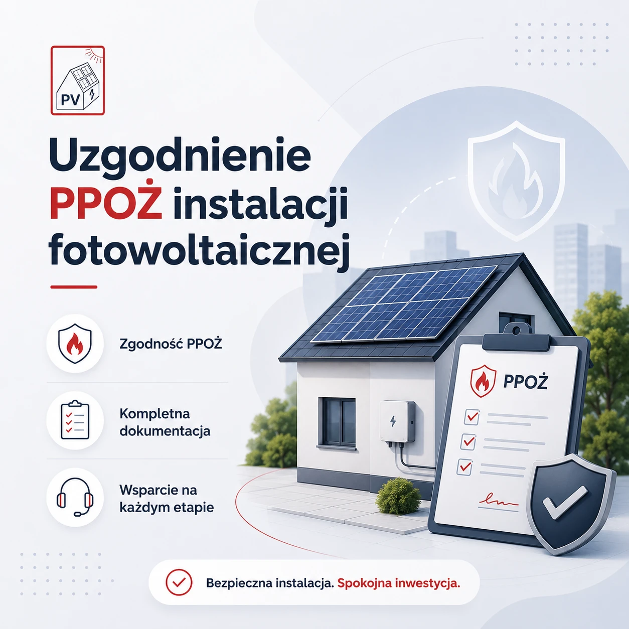 Uzgodnienie PPOŻ Instalacji Fotowoltaicznej